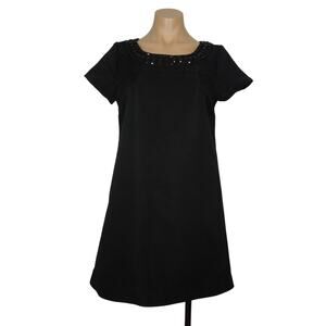 H&M (size 8) Women's Beads Embellished Black Sheath Dress